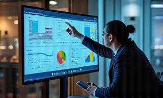 Live analytics dashboard with HR specialist assisting client
