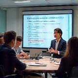 Professional led training session with employees